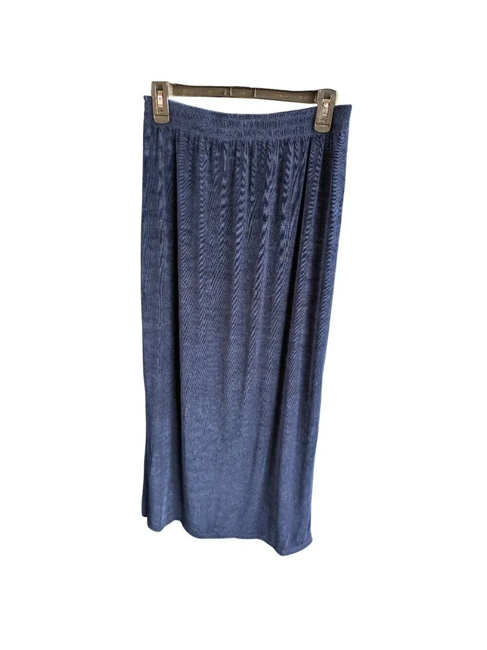 Lounge Set Blue Top and Pants Two Piece Knit Comfort Relaxed Fit, Medium